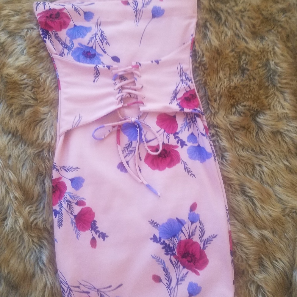 Fashion nova strapless mini dress